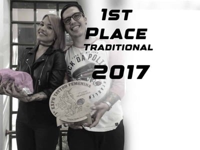 First place award in a tattoo competition 2017.